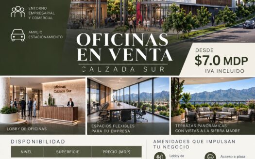 Oficinas en Calzada Sur (Preventa)